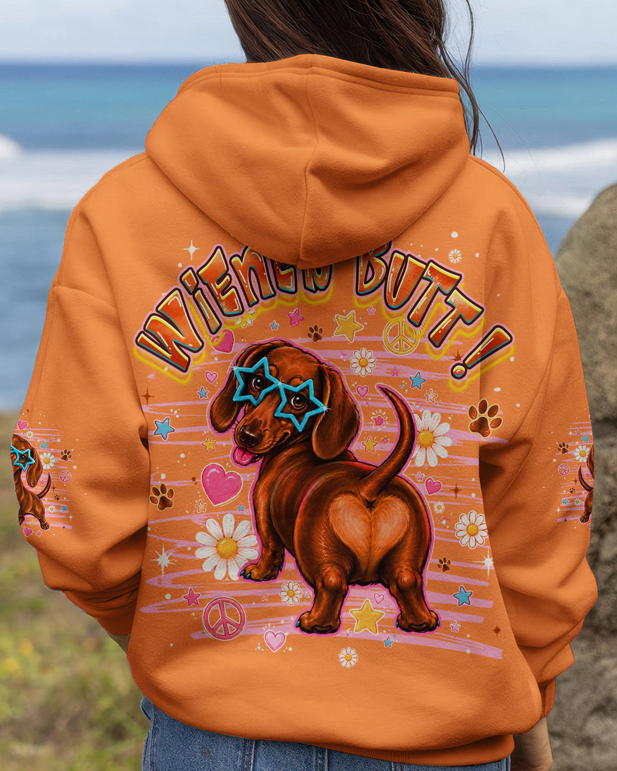 GUESS WHAT DACHSHUND DOG FUNNY ALL OVER PRINT - TLHG2505261