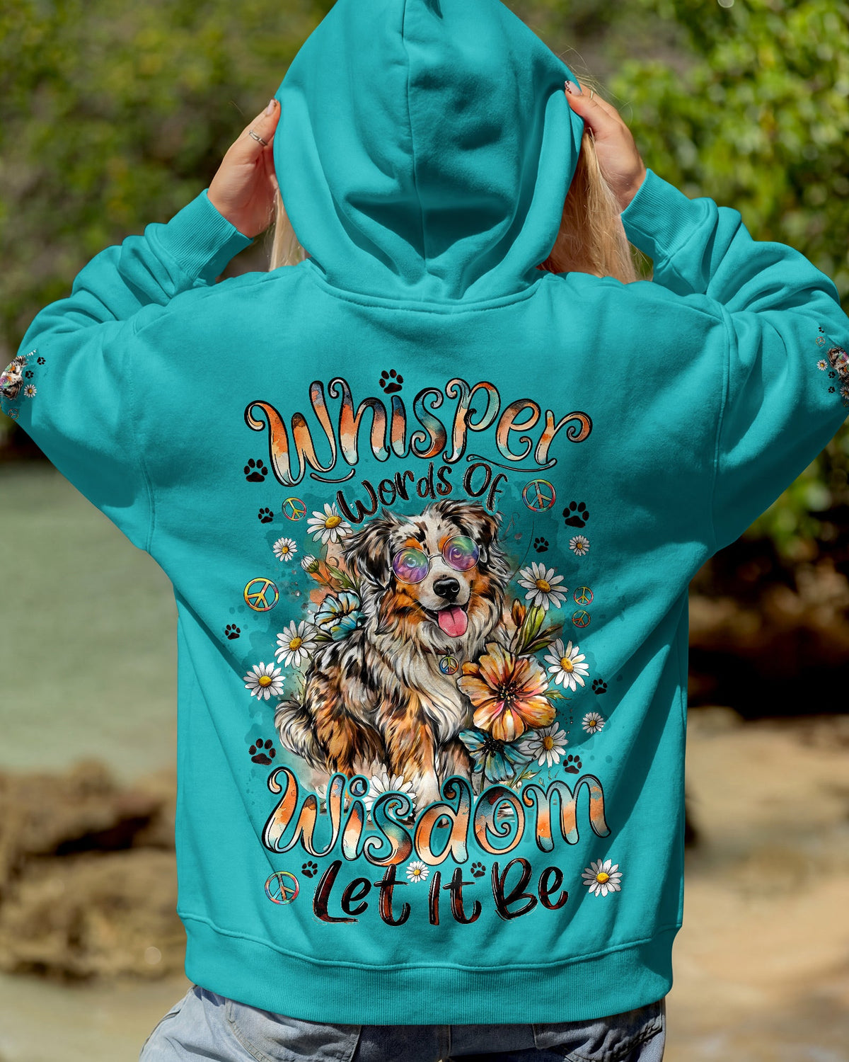 WHISPER WORDS OF WISDOM LET IT BE AUSTRALIAN SHEPHERD DOG ALL OVER PRINT - TYQY0206261