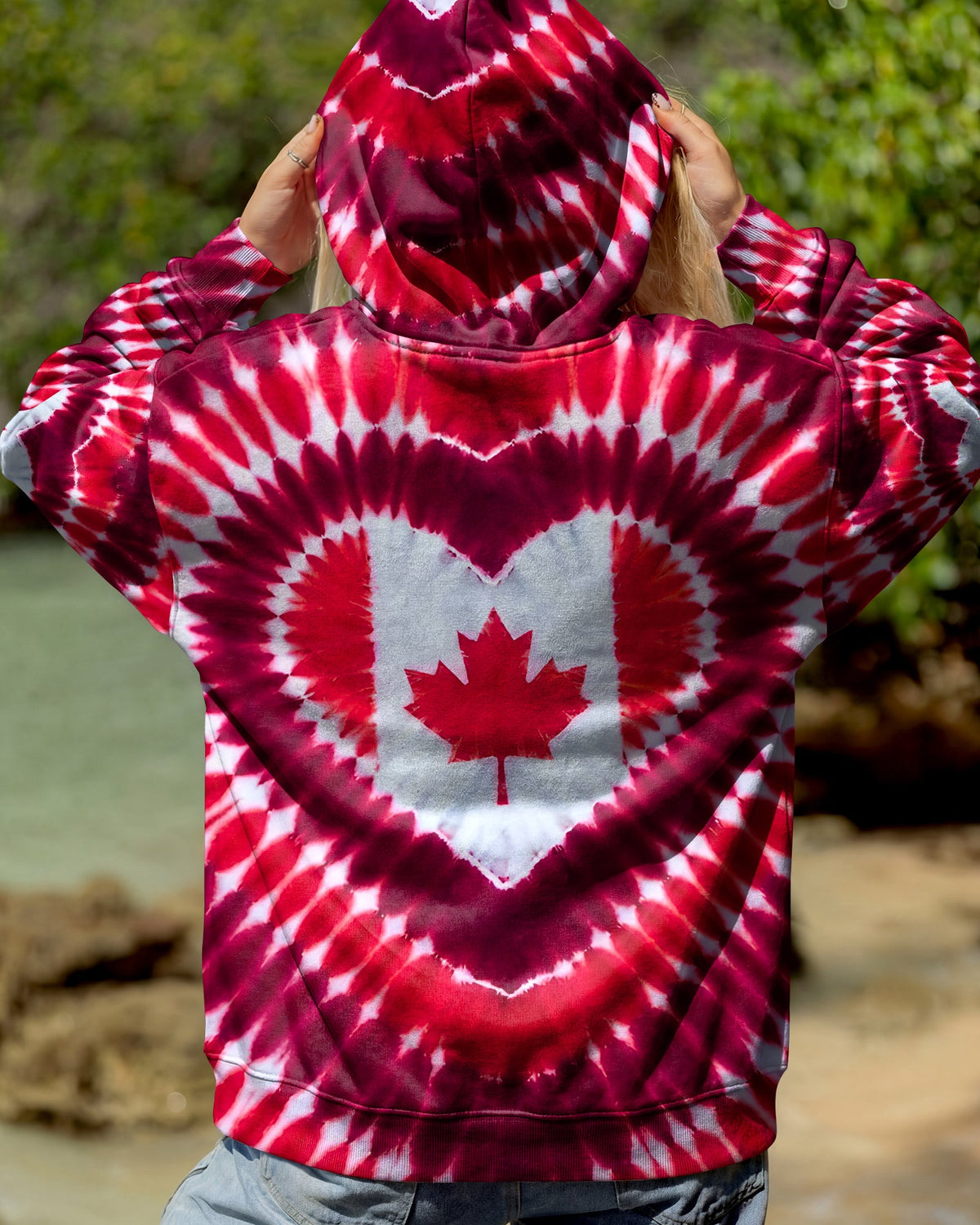 CANADA FLAG HEART ALL OVER PRINT - TYPQ1106261