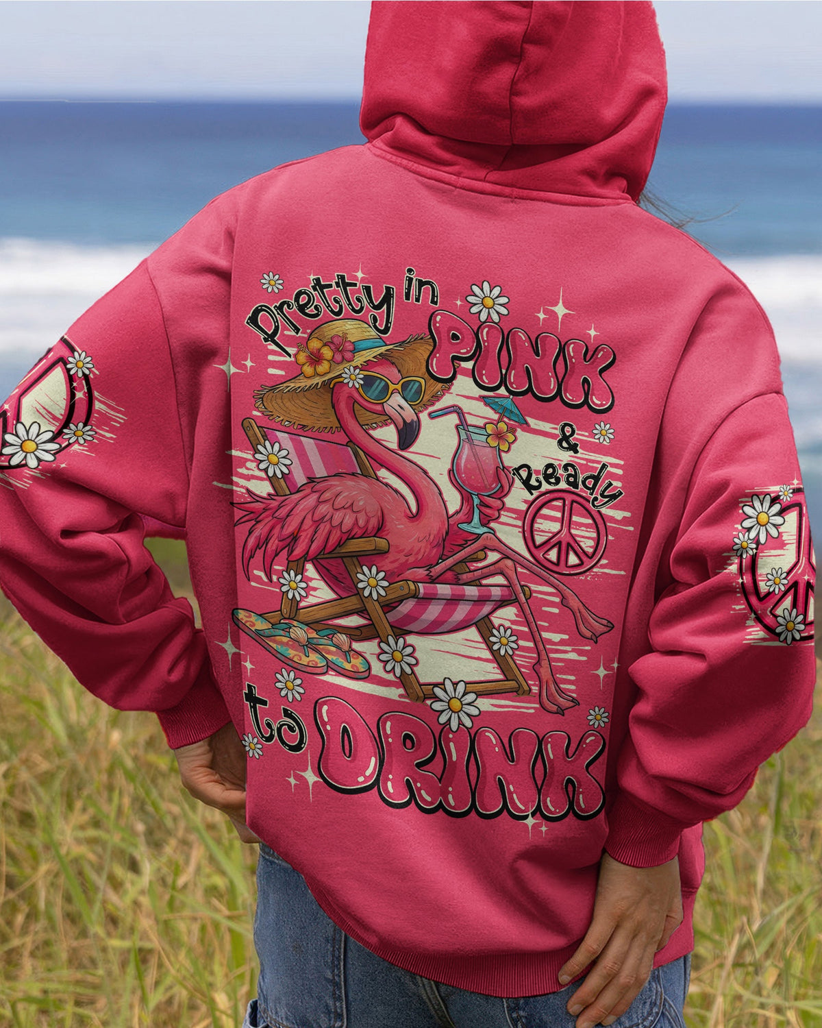PRETTY IN PINK FLAMINGO ALL OVER PRINT - TY0904261