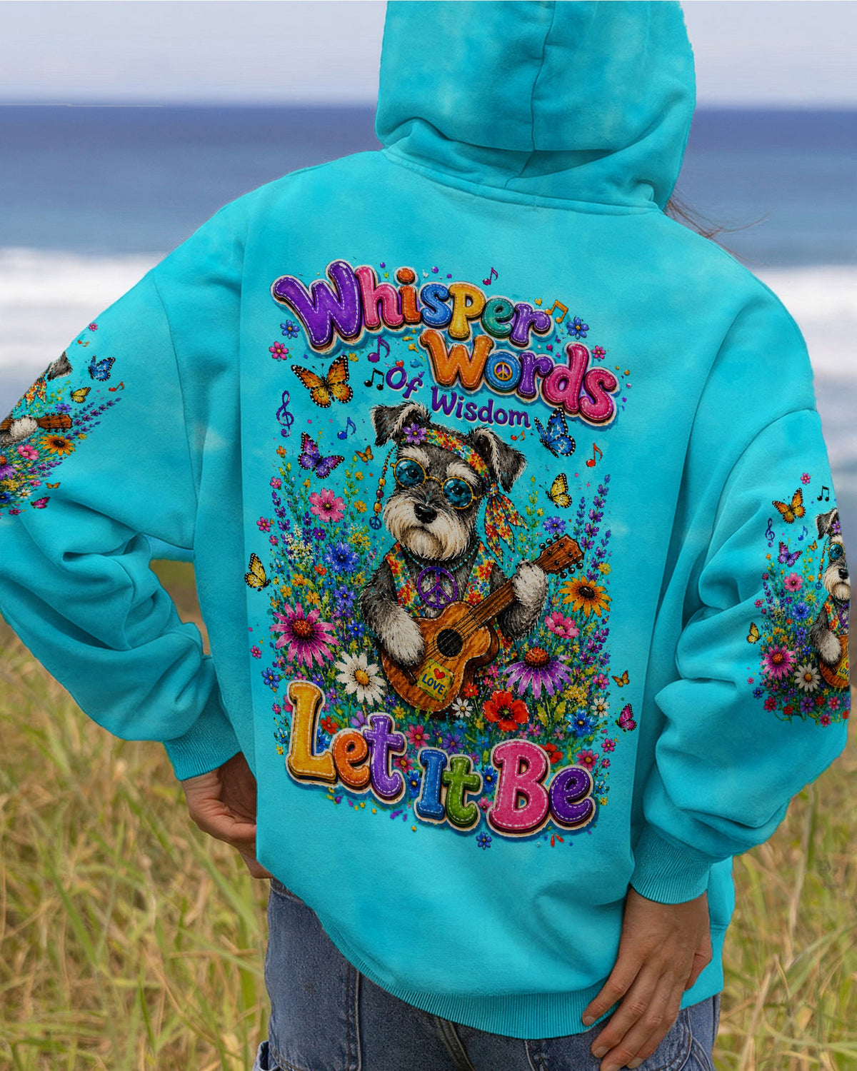 WHISPER WORDS OF WISDOM LET IT BE SCHNAUZER DOG ALL OVER PRINT  - TLTW1405263