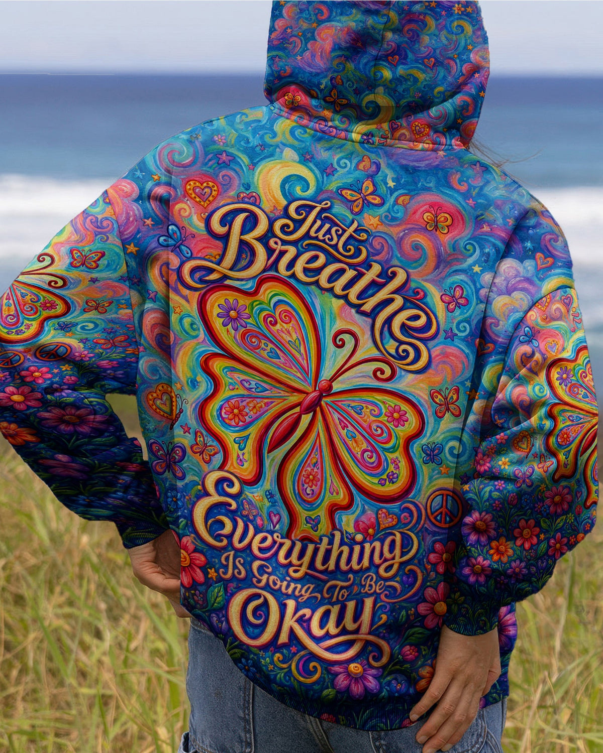 JUST BREATHE BUTTERFLY ALL OVER PRINT - TLTW1205262