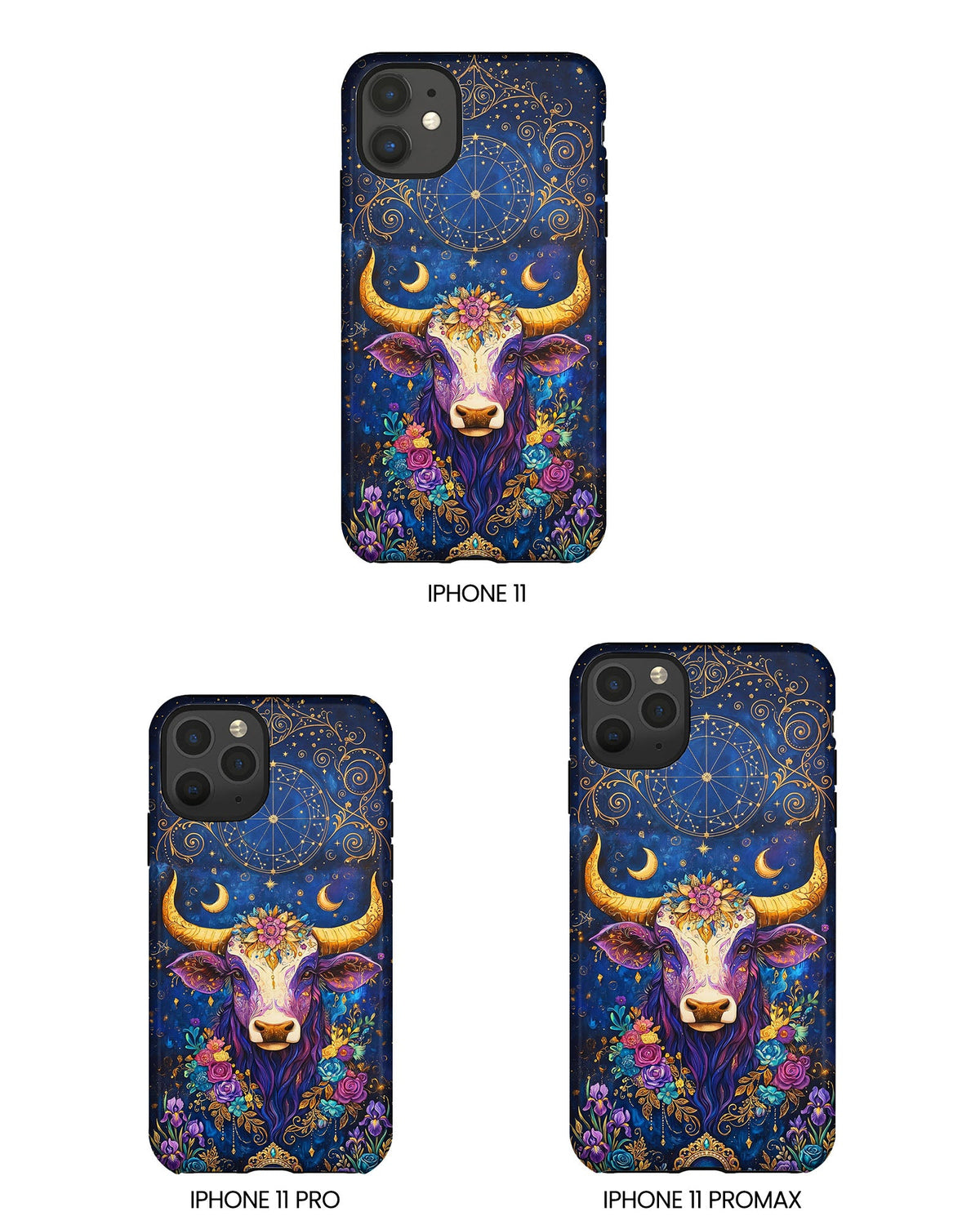 HIPPIE MAGIC COW  PHONE CASE - TLNT2304262