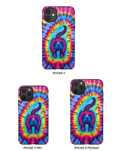 CAT COLORFUL SWIRL PATTERN PHONE CASE - TLTW1404263