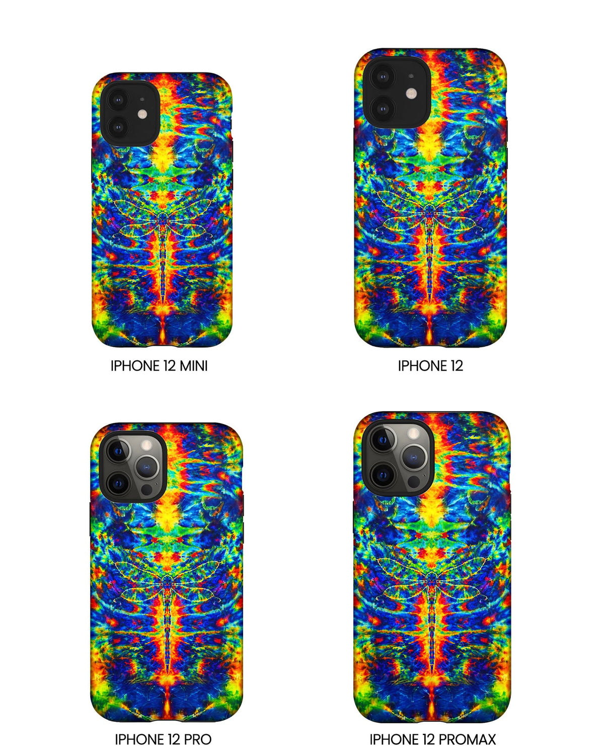 HIPPIE DRAGONFLY COLORFUL SWIRL PHONE CASE - TLNT1105261