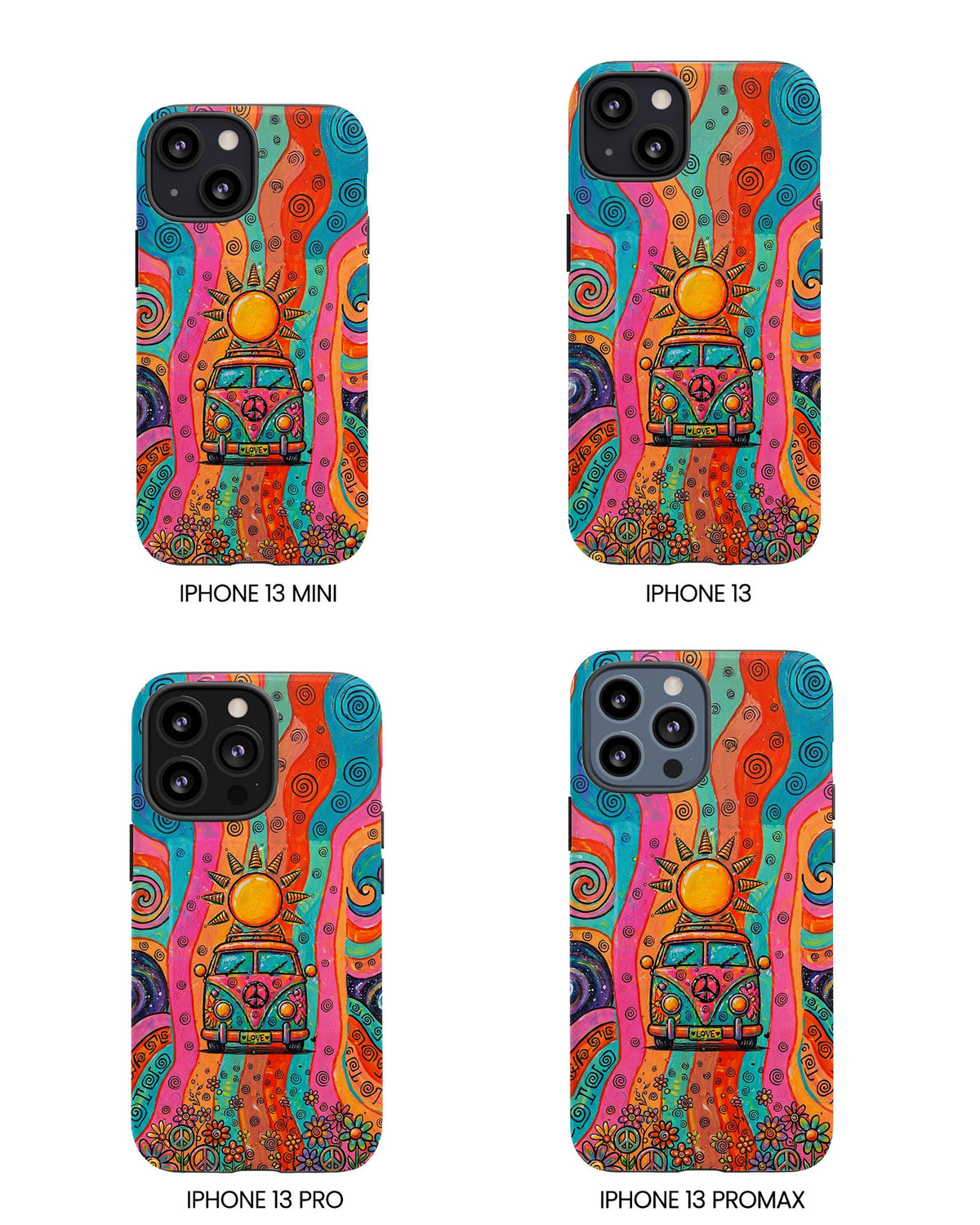HIPPIE BUS SUN RETRO PHONE CASE  - TLTW2804262