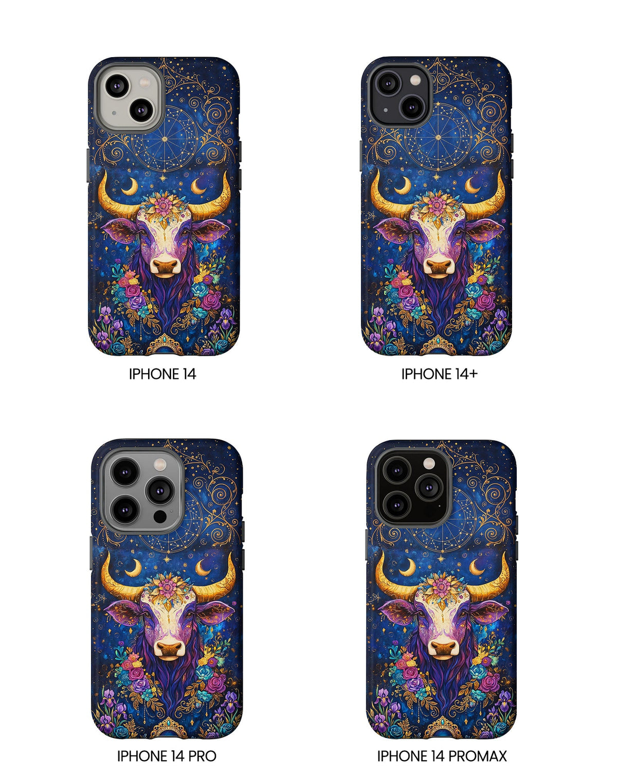 HIPPIE MAGIC COW  PHONE CASE - TLNT2304262