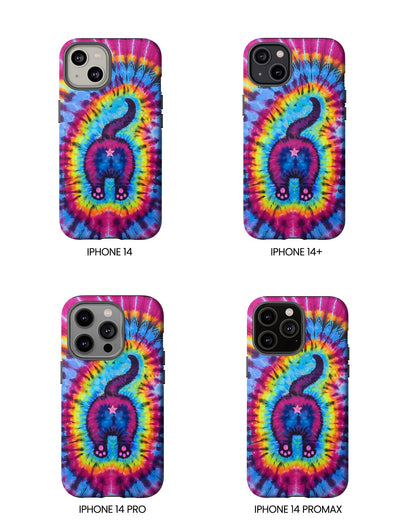 CAT COLORFUL SWIRL PATTERN PHONE CASE - TLTW1404263