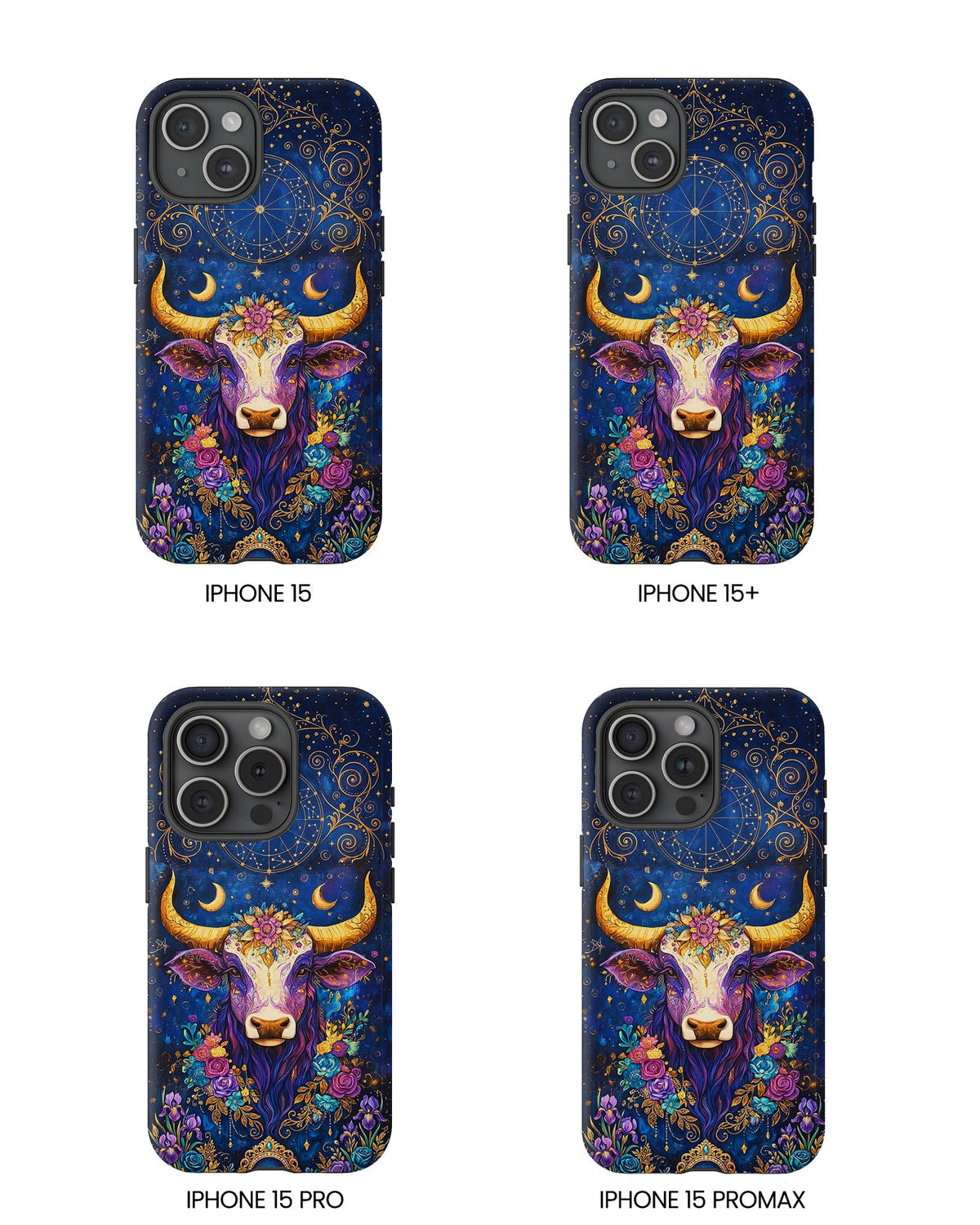 HIPPIE MAGIC COW  PHONE CASE - TLNT2304262