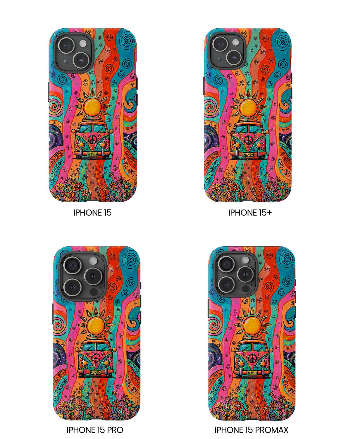 HIPPIE BUS SUN RETRO PHONE CASE  - TLTW2804262