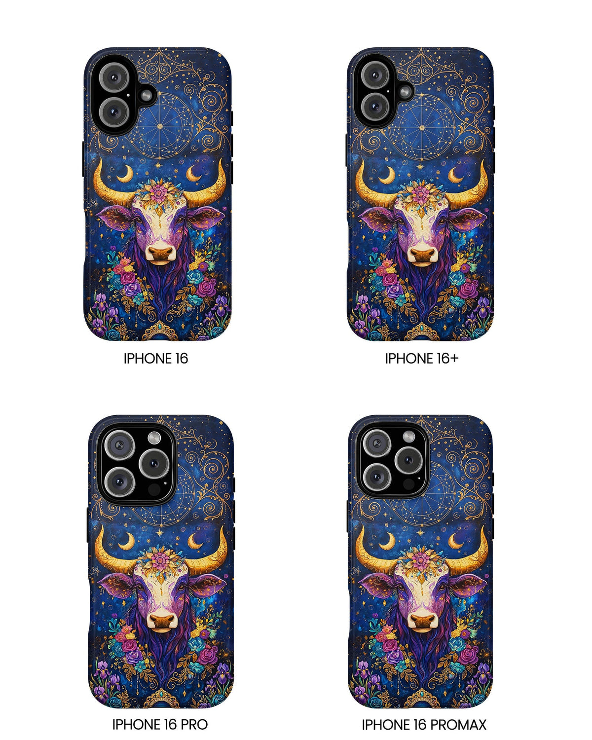 HIPPIE MAGIC COW  PHONE CASE - TLNT2304262