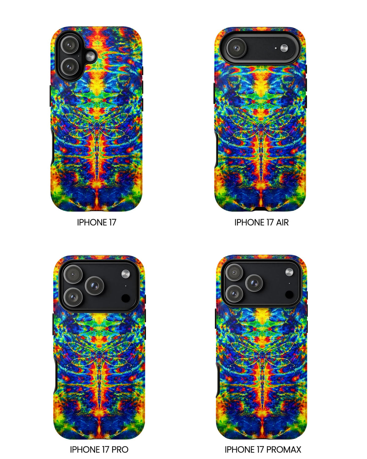 HIPPIE DRAGONFLY COLORFUL SWIRL PHONE CASE - TLNT1105261