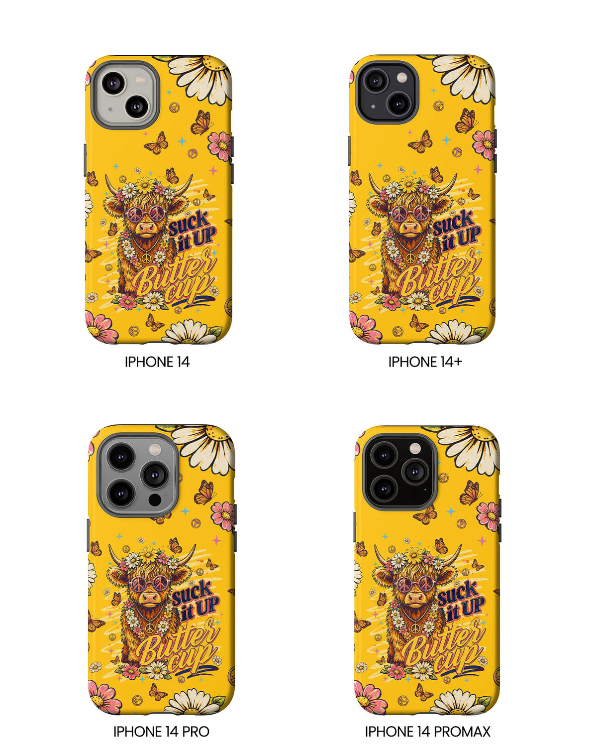 SUCK IT UP BUTTERCUP COW PHONE CASE - TLNT0906264
