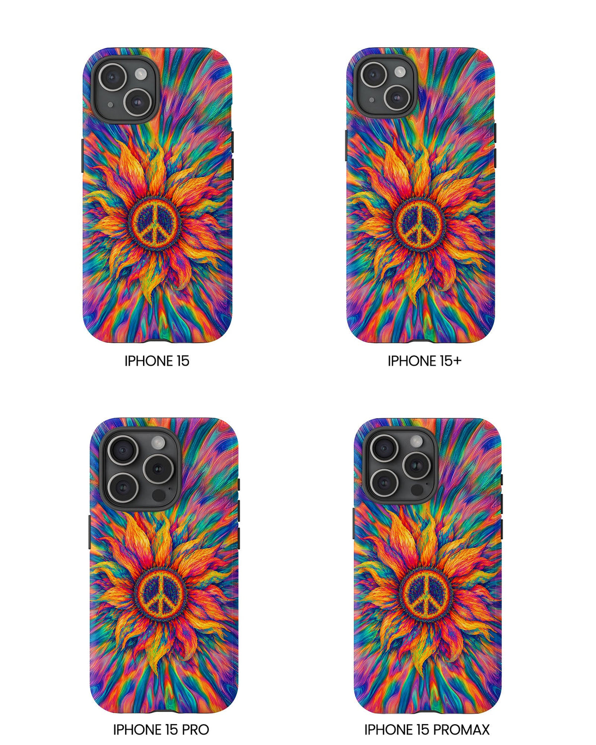 SUNFLOWER PEACE BURST PHONE CASE - TLTW2906268