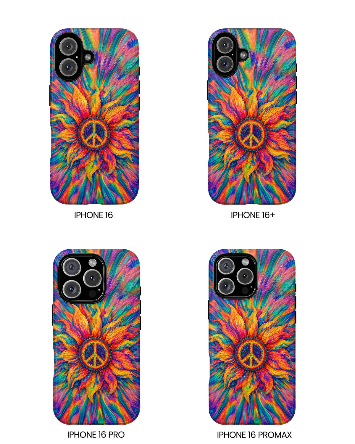 SUNFLOWER PEACE BURST PHONE CASE - TLTW2906268