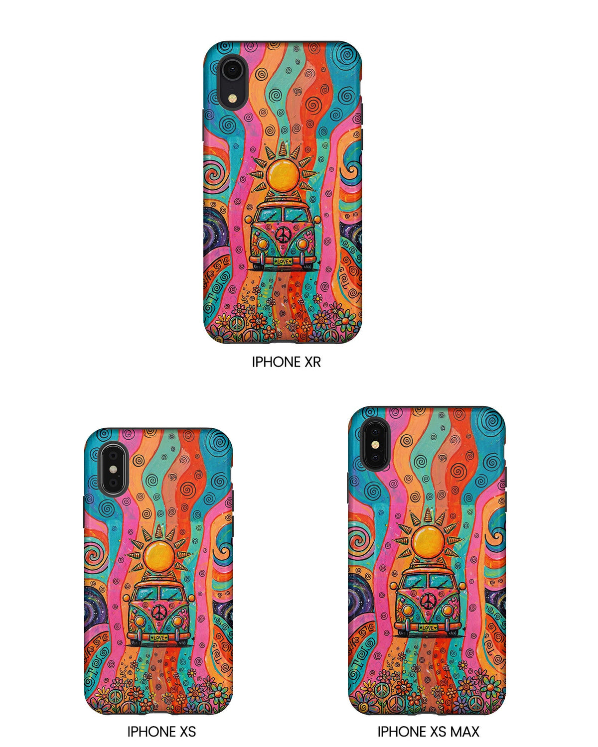 HIPPIE BUS SUN RETRO PHONE CASE  - TLTW2804262