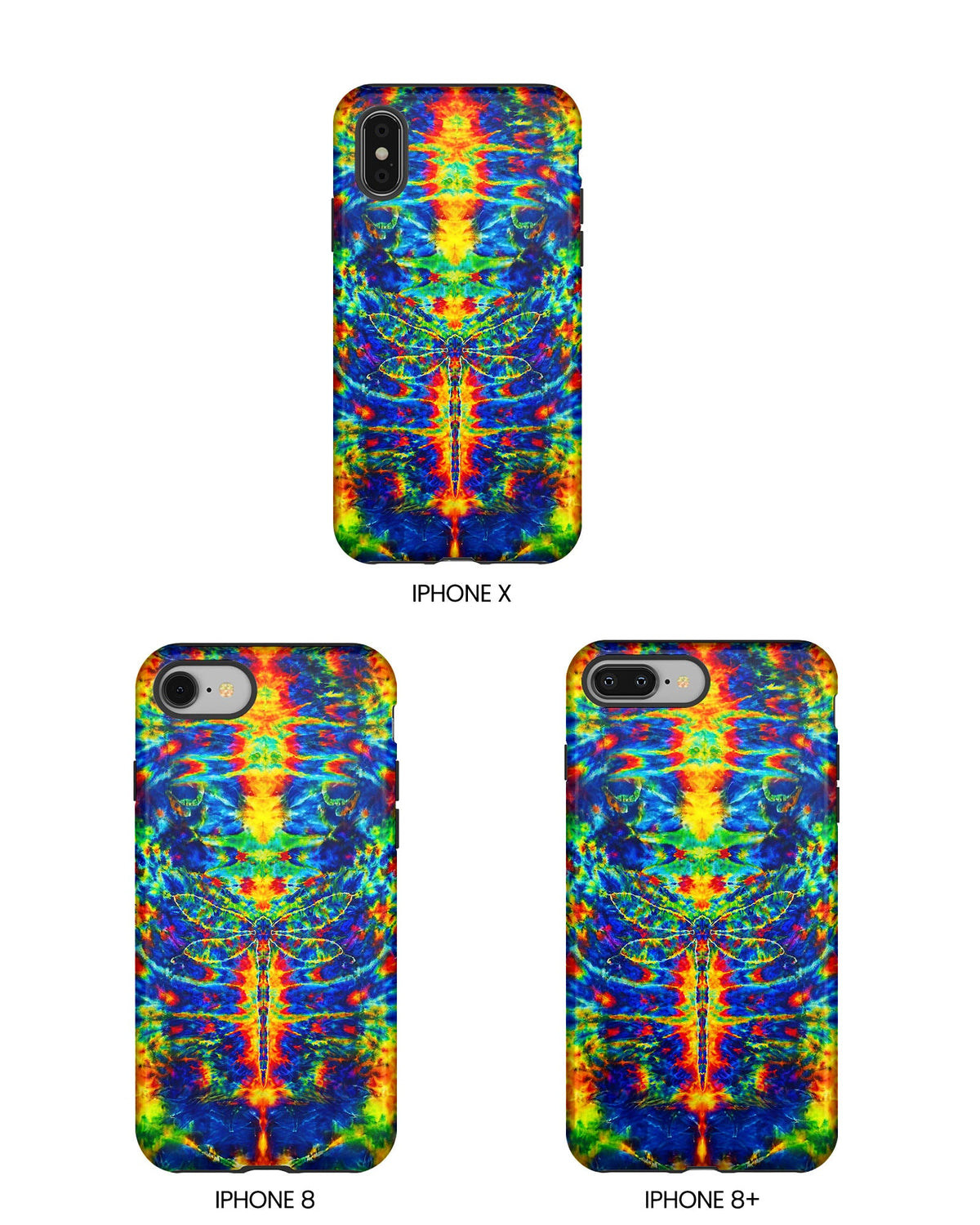 HIPPIE DRAGONFLY COLORFUL SWIRL PHONE CASE - TLNT1105261