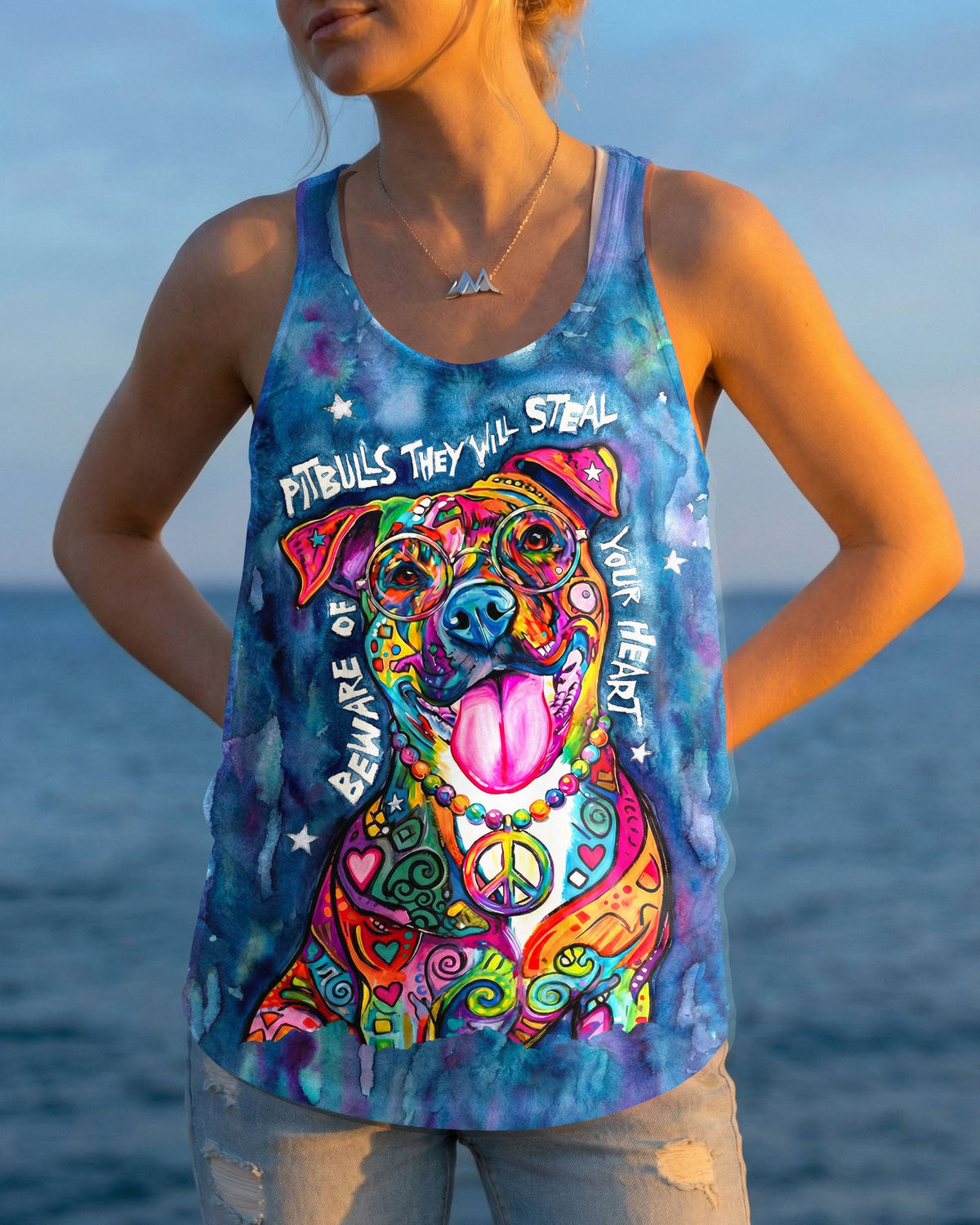 PITBULL THEY WILL STEAL YOUR HEART ALL OVER PRINT - KM0904262