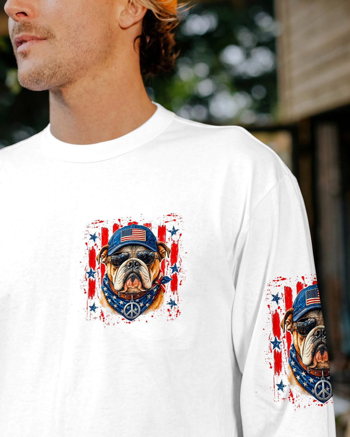 RUNNING AGAINST THE WIND BULLDOG ALL OVER PRINT - TYLN0405263