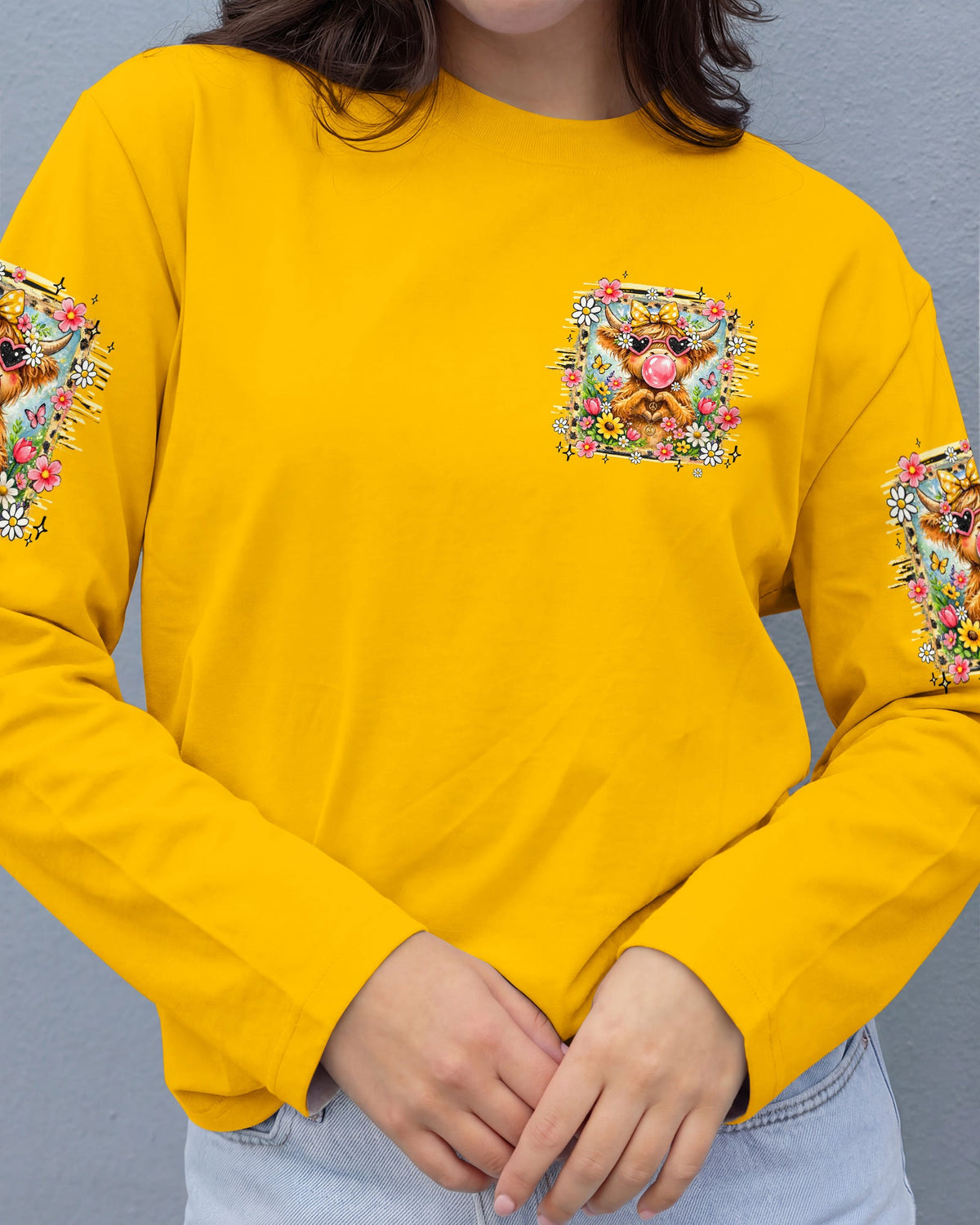 ALWAYS IN A GOOD MOOD COW ALL OVER PRINT - TY2105263