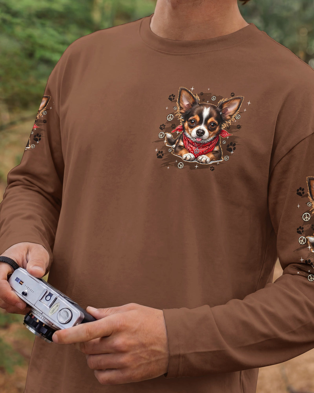 CHIHUAHUA DAD SMALL DOG BIG LOVE ALL OVER PRINT - TYQY2505262