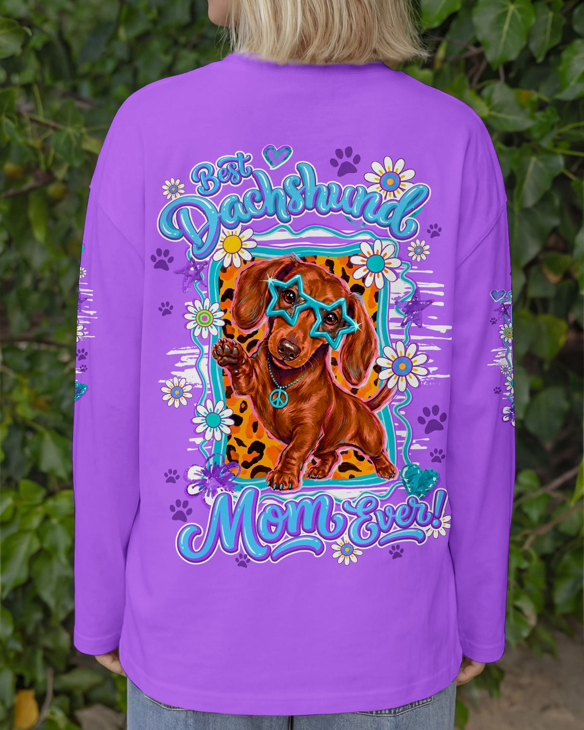 BEST DACHSHUND MOM DOG EVER ALL OVER PRINT - TY1805261