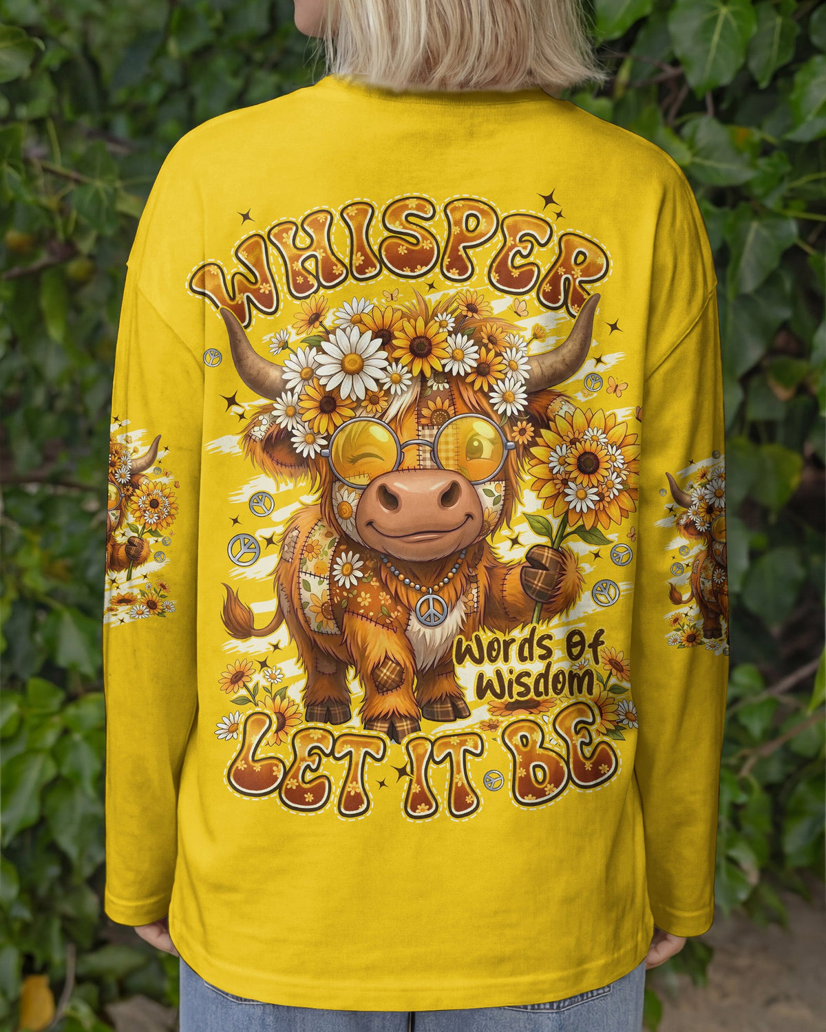WHISPER WORDS OF WISDOM LET IT BE COW ALL OVER PRINT - TYPQ0906262