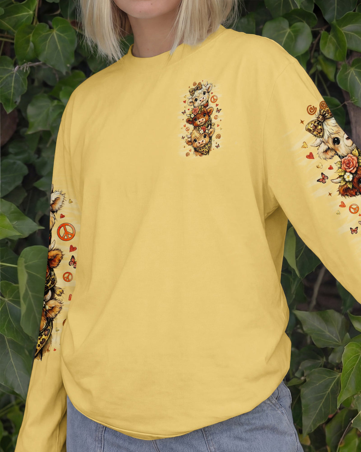 GOOD TIMES CRAZY FRIEND COW ALL OVER PRINT - TLNO1006261