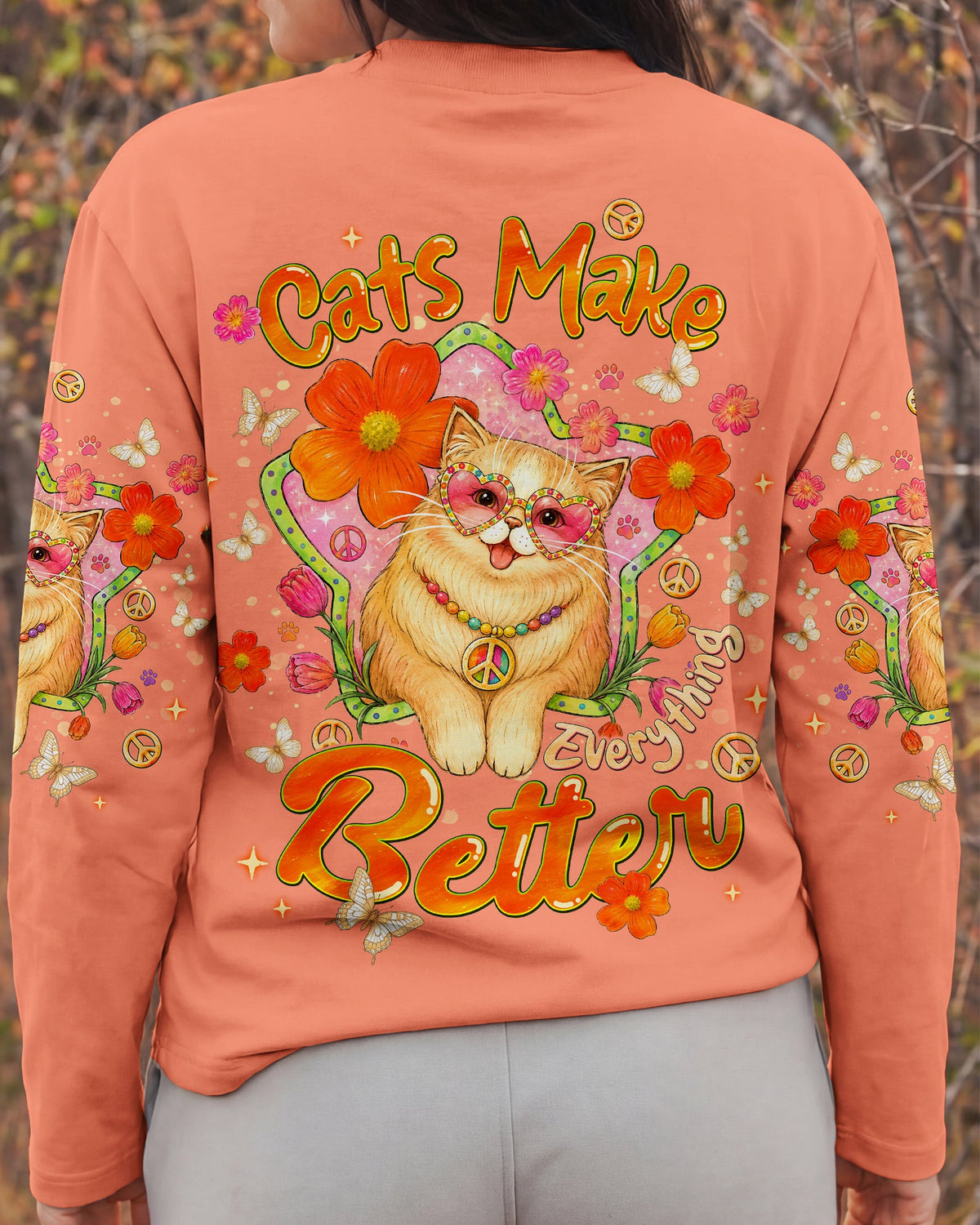 CATS MAKE EVERYTHING BETTER ALL OVER PRINT - TLNT0907263