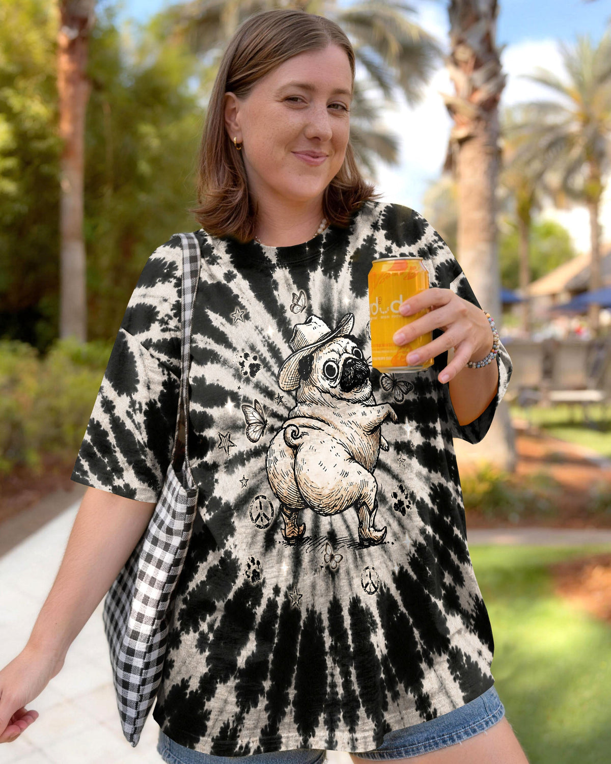 WHY BE MOODY PUG DOG ALL OVER PRINT  - TLNT2206263