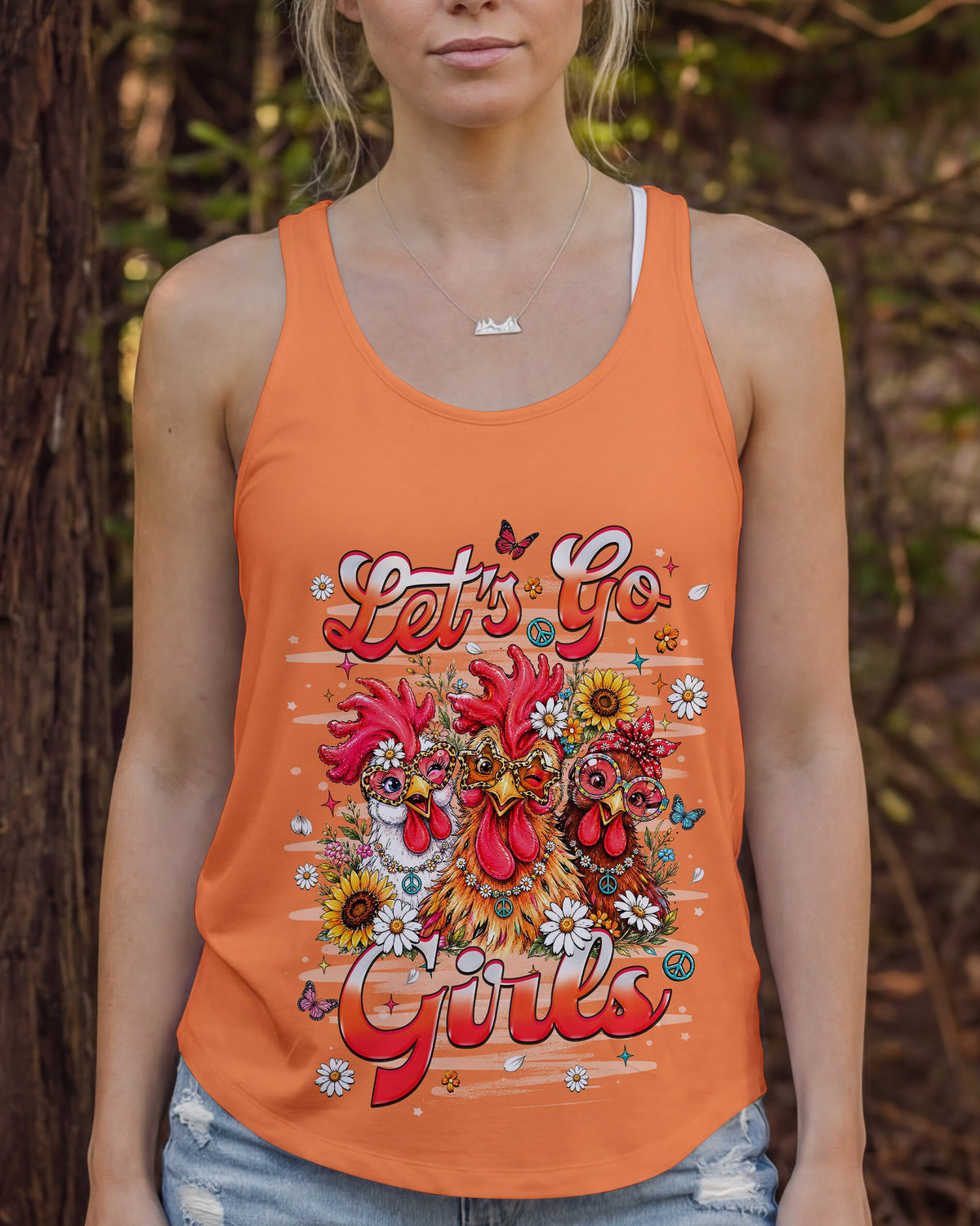 LET'S GO GIRLS CHICKEN ALL OVER PRINT    - TLHN2506262