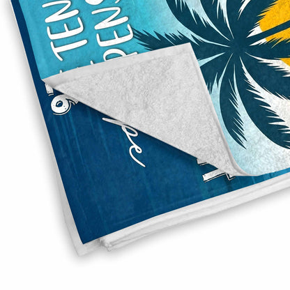 Personalized Beach Towel Custom Name Retirement Gift for Dad Beach Towels GradoCreations