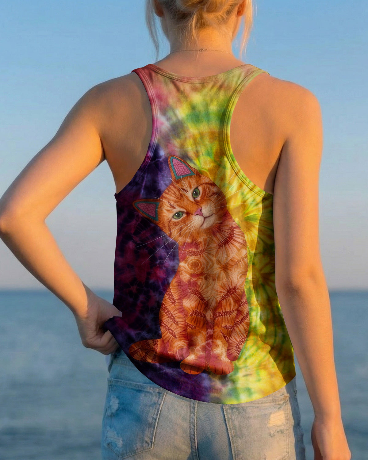 GROOVY CUTE CAT ALL OVER PRINT - TLHG2104261