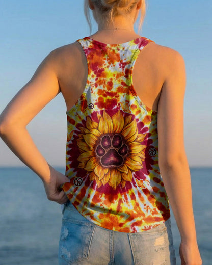 YOU ARE MY SUNSHINE PAW PRINT SUNFLOWER BURST ALL OVER PRINT  - TLTW3006264