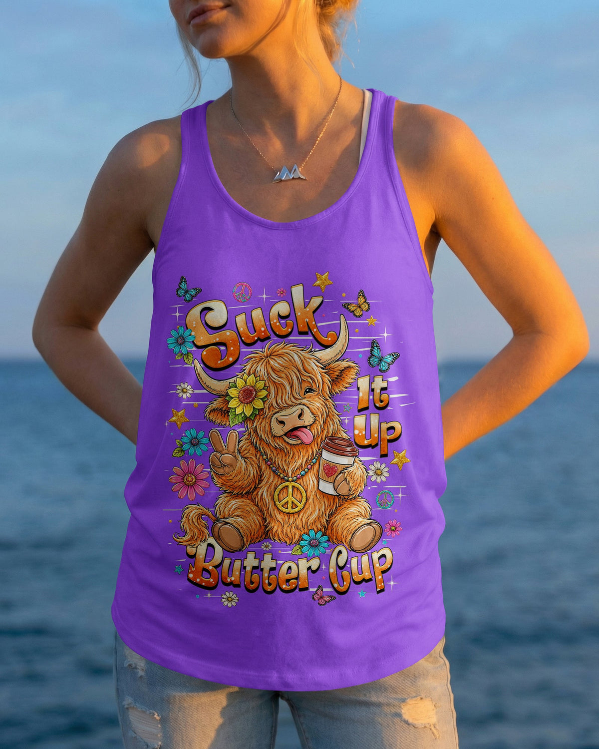 SUCK IT UP BUTTERCUP COW  ALL OVER PRINT   - TLHN0806265