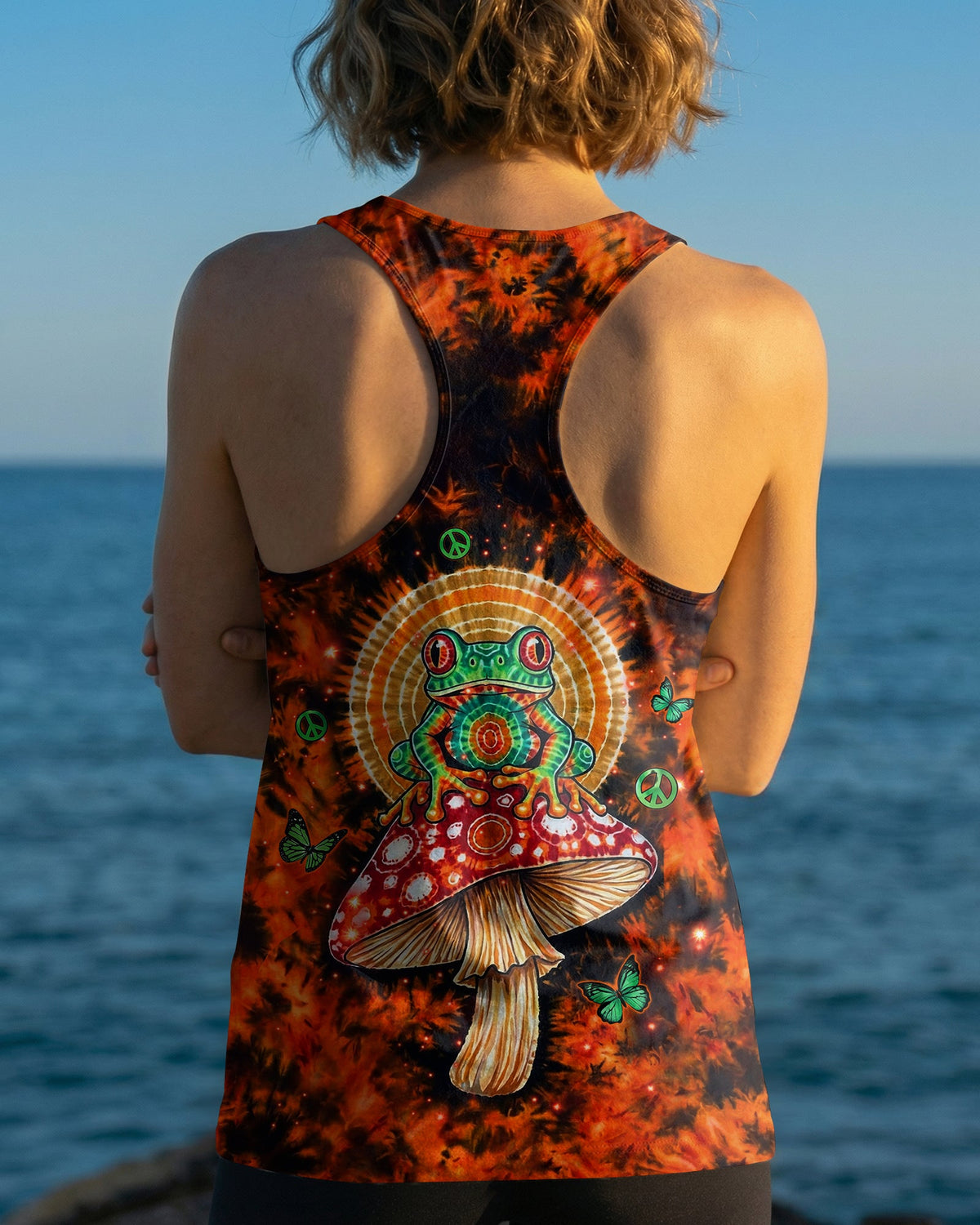 JUST BREATHE FROG SWIRL ALL OVER PRINT  - TLHN2404261