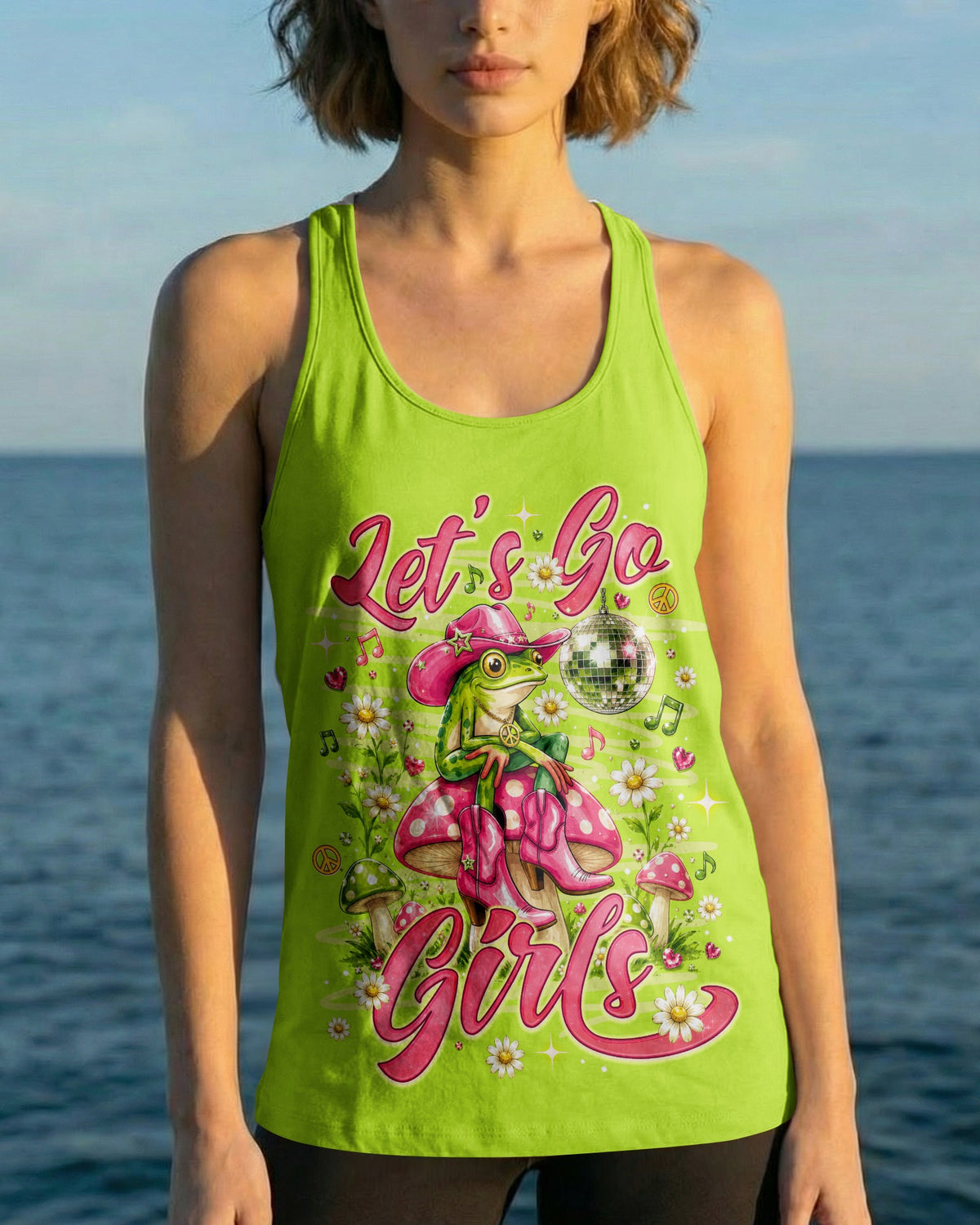 LET'S GO GIRLS FROG ALL OVER PRINT  - TLNO2705262