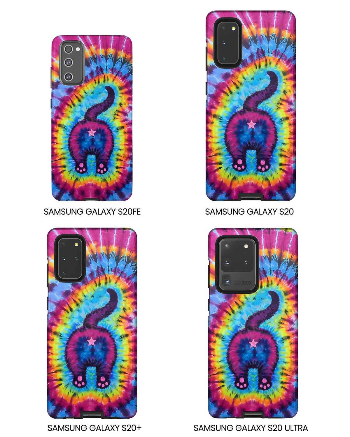 CAT COLORFUL SWIRL PATTERN PHONE CASE - TLTW1404263