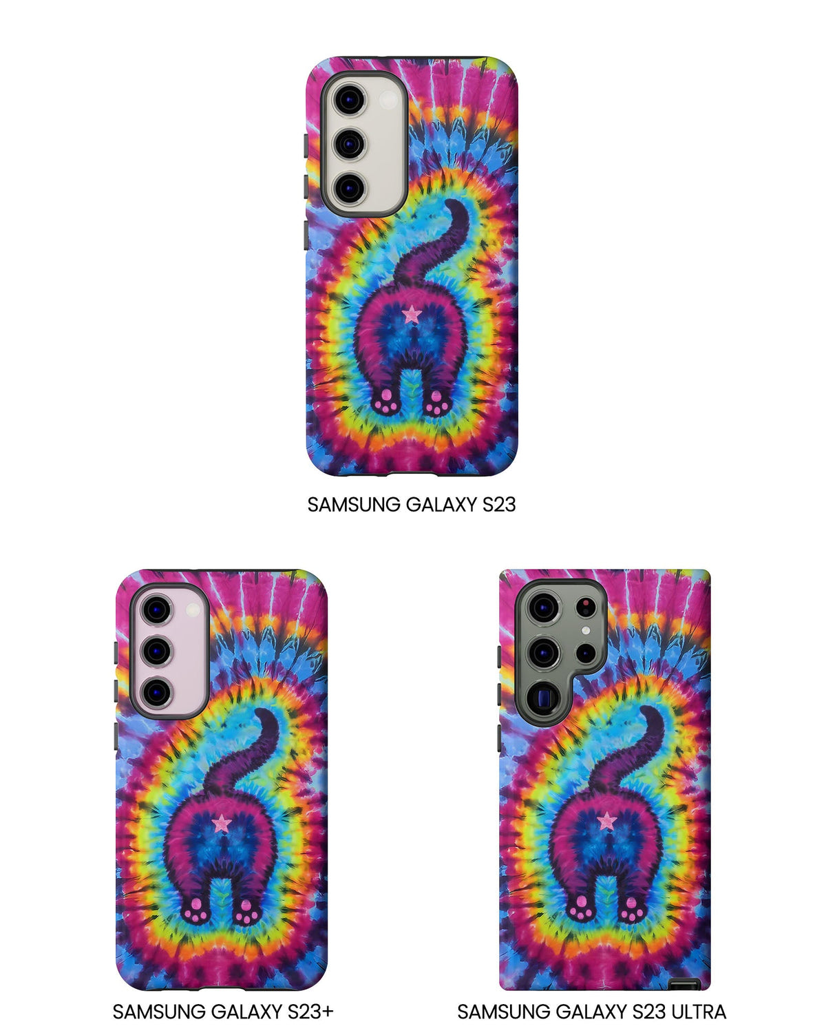 CAT COLORFUL SWIRL PATTERN PHONE CASE - TLTW1404263