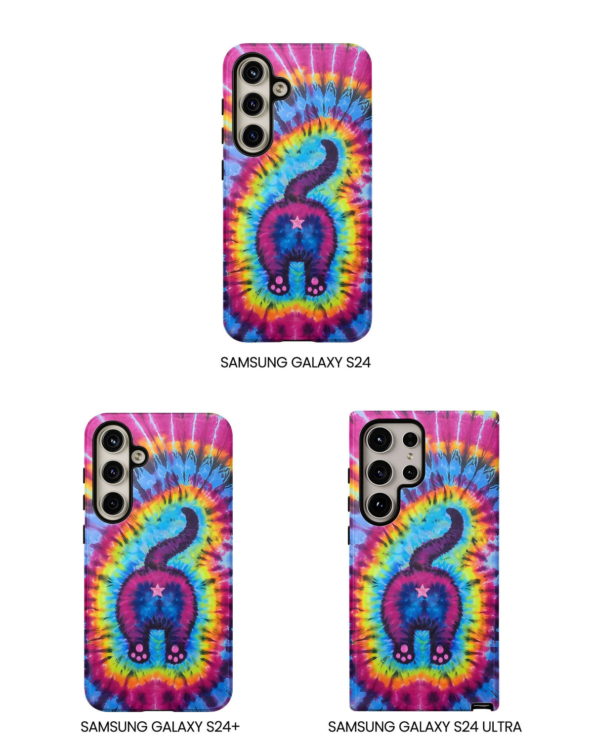 CAT COLORFUL SWIRL PATTERN PHONE CASE - TLTW1404263