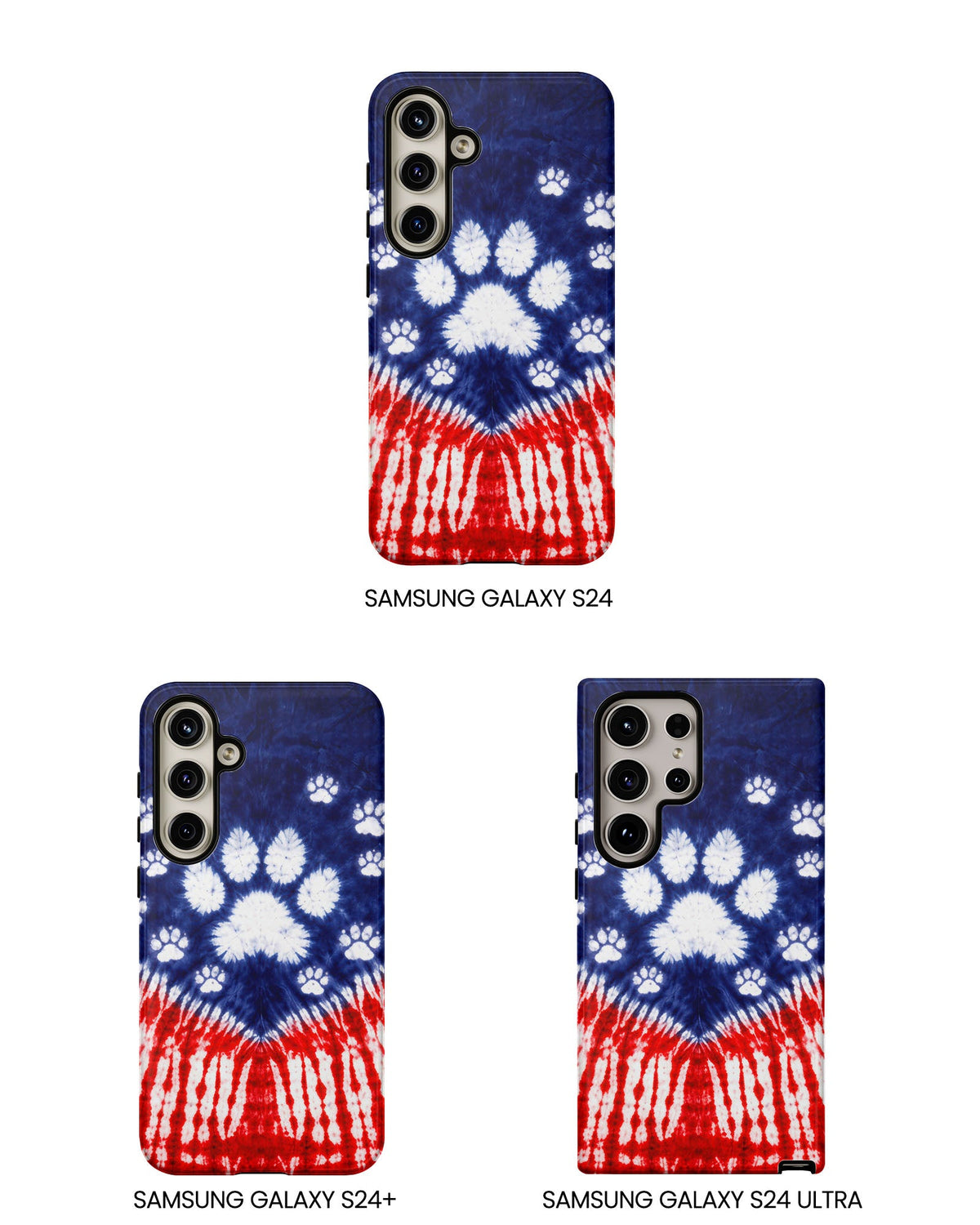 PAW PRINT RED WHITE & BLUE PHONE CASE - TLTW1604262