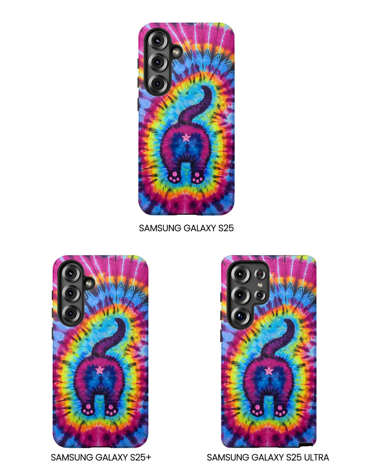 CAT COLORFUL SWIRL PATTERN PHONE CASE - TLTW1404263