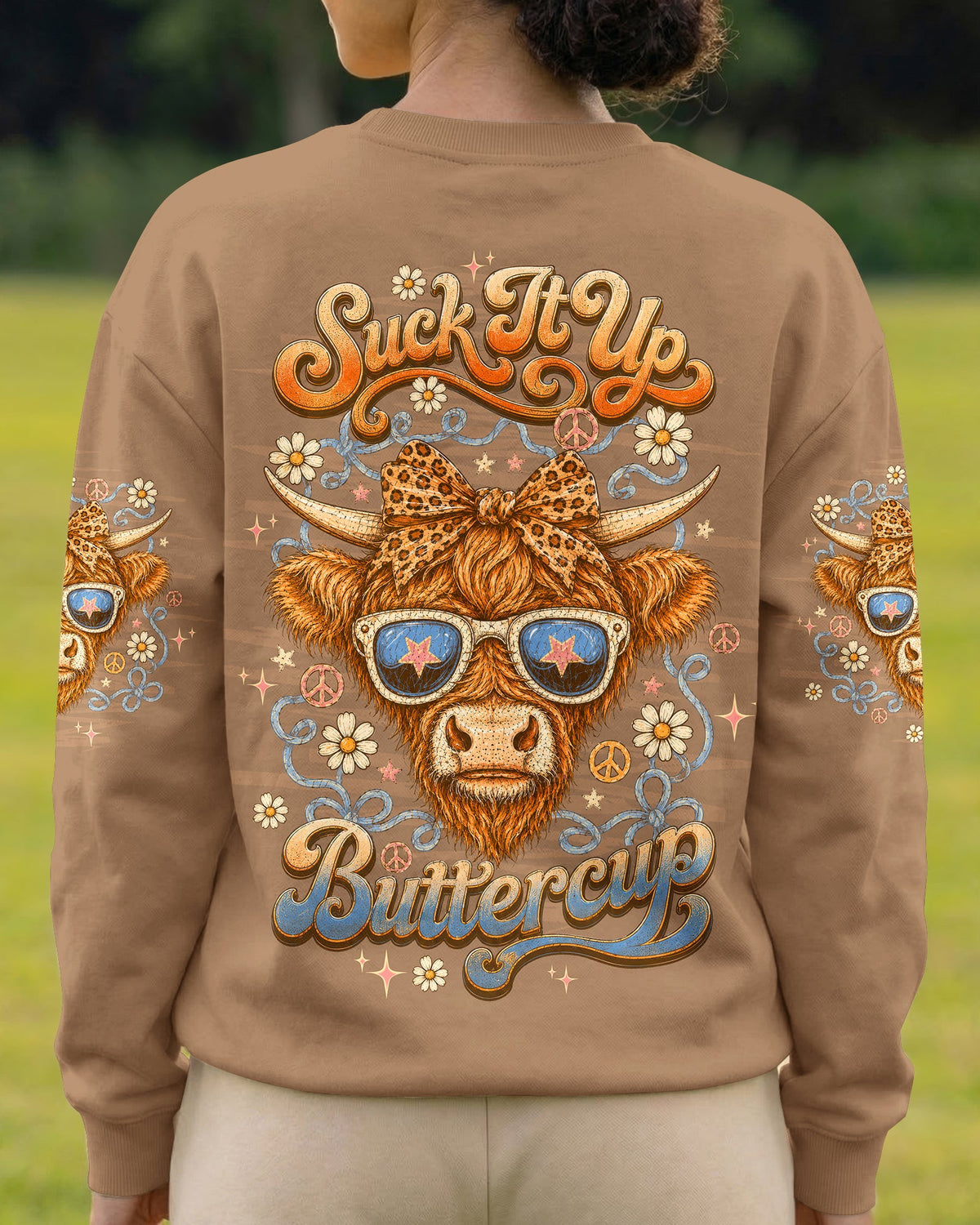 SUCK IT UP BUTTERCUP COW ALL OVER PRINT - TLTW3005262