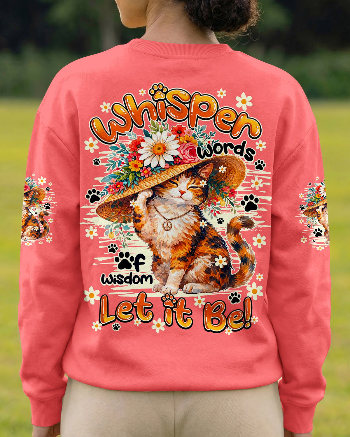 WHISPER WORDS OF WISDOM LET IT BE CAT ALL OVER PRINT - TY1105261