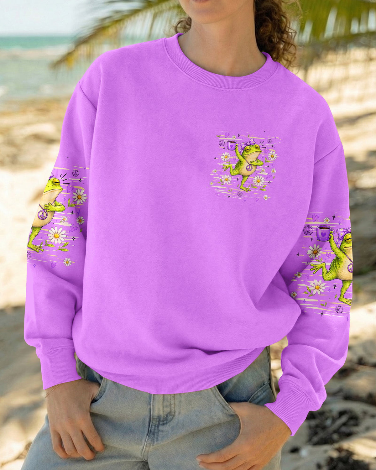 FIRST OF ALL JESUS THINKS FROG ALL OVER PRINT  - TLHN0307262