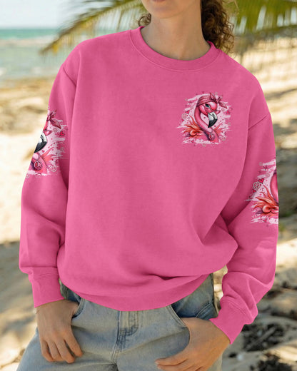 APPARENTLY I HAVE AN ATTITUDE WHO KNEW FLAMINGO ALL OVER PRINT - TYQY1804261