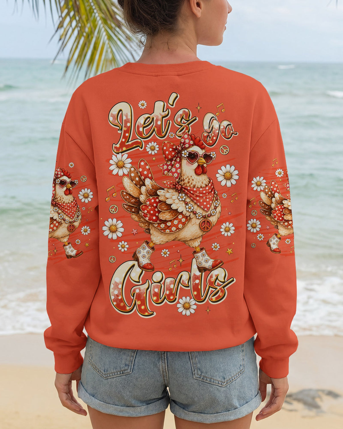 LET'S GO GIRLS HEN CHICKEN ALL OVER PRINT - TLTW2606261