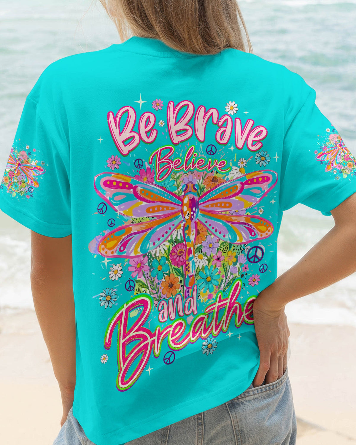 BE BRAVE BELIEVE AND BREATHE DRAGONFLY ALL OVER PRINT - TYQY0406262