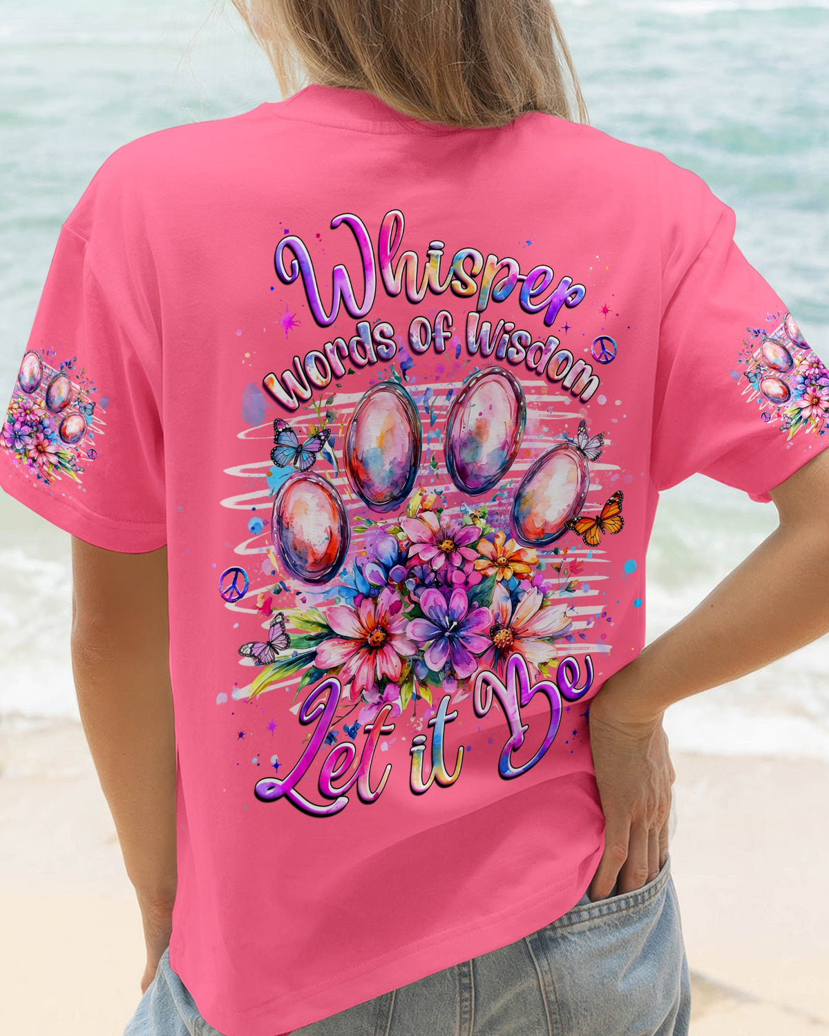 WHISPER WORDS OF WISDOM LET IT BE PAW PRINT  ALL OVER PRINT - TLHG1205261