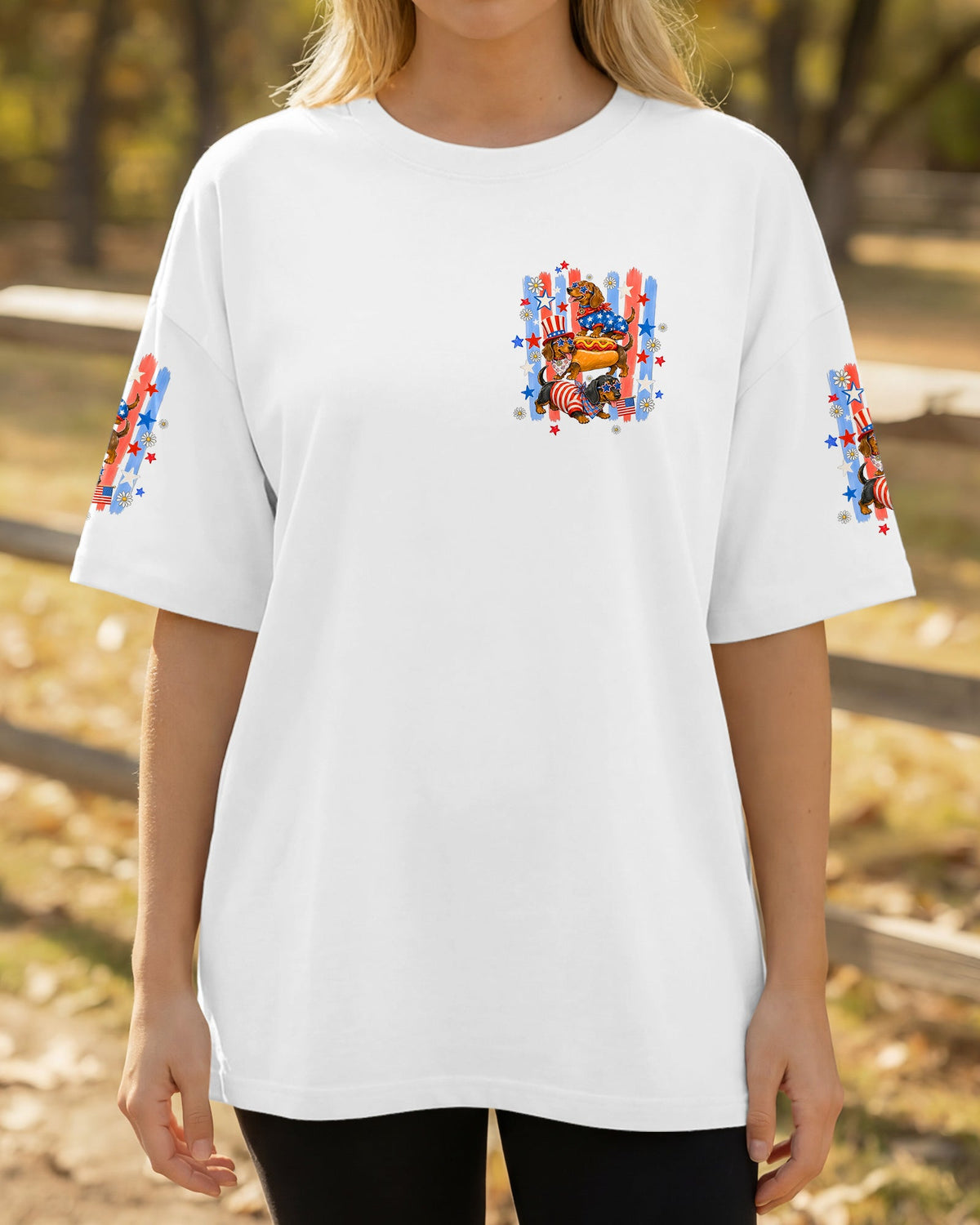 YOU LOOK LIKE THE 4TH OF JULY DACHSHUND DOG ALL OVER PRINT - TYQY0306262